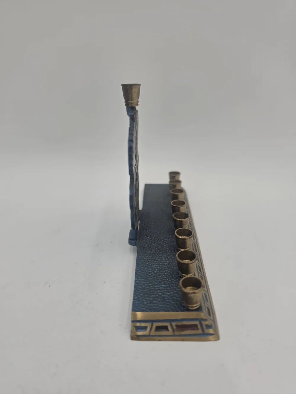 🕎 Vintage Israeli Brass “Lions of Juda” Menorah / Chanukia